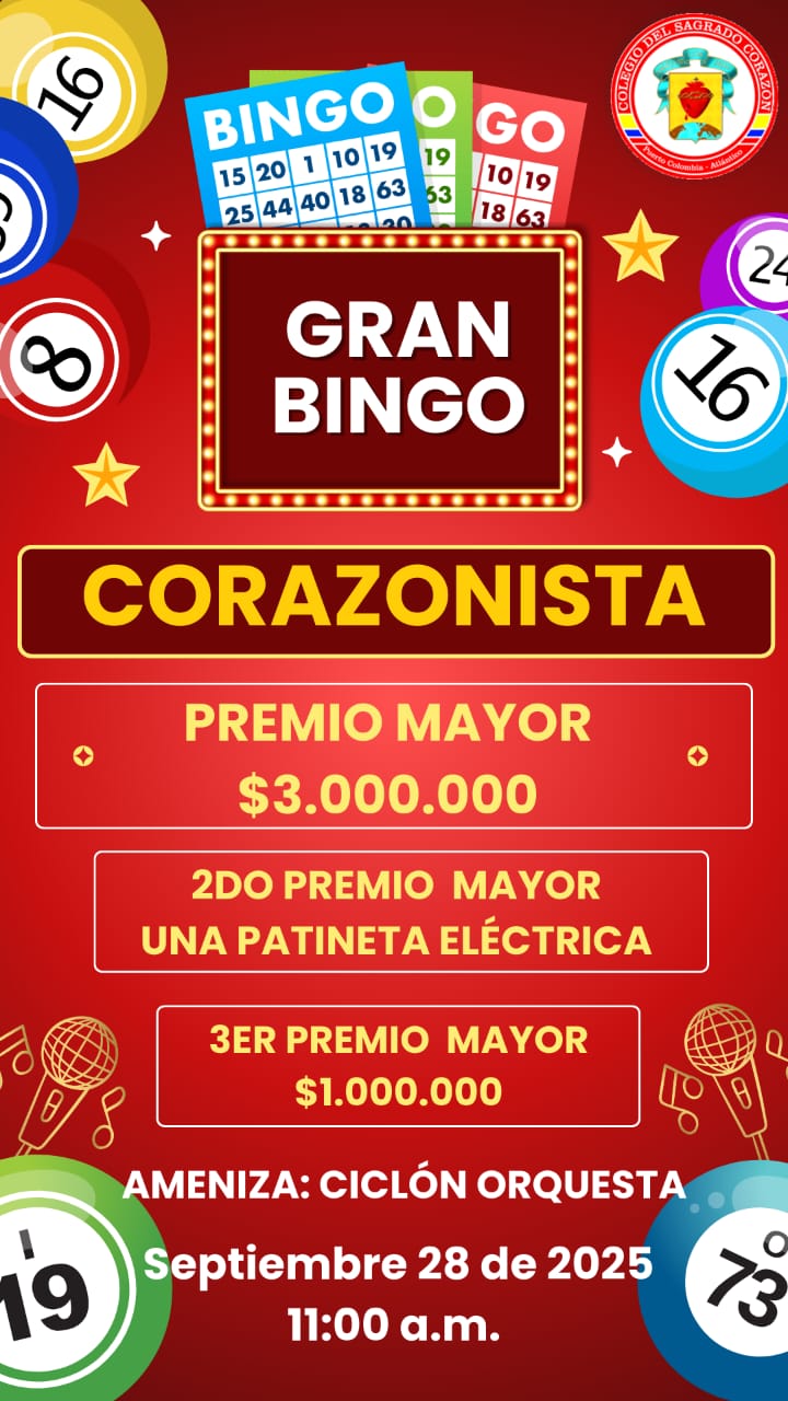 Bingo Colegio del Sagrado Corazon 2025